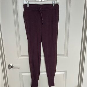 Athleta Plum Burgundy Jogger Pants, size XS